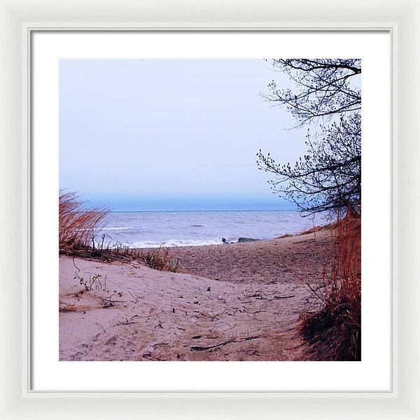 Lake Michigan Beach Dunes - Framed Print