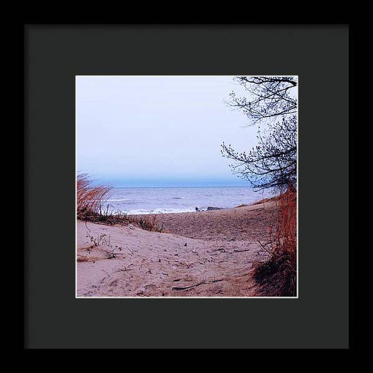 Lake Michigan Beach Dunes - Framed Print