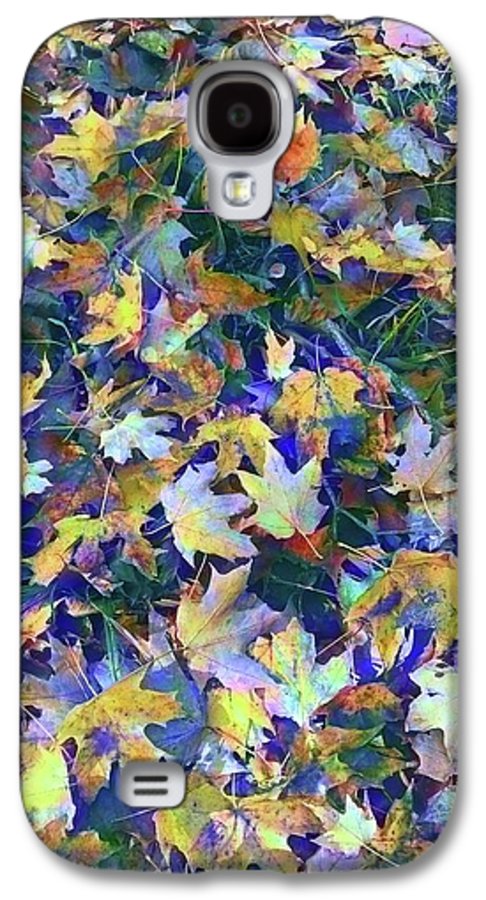 Late Fall Leaves in Blue - Phone Case