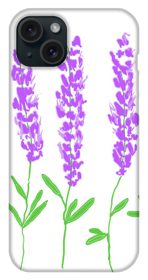 Lavender Flowers - Phone Case