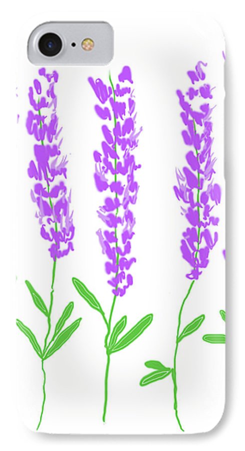 Lavender Flowers - Phone Case