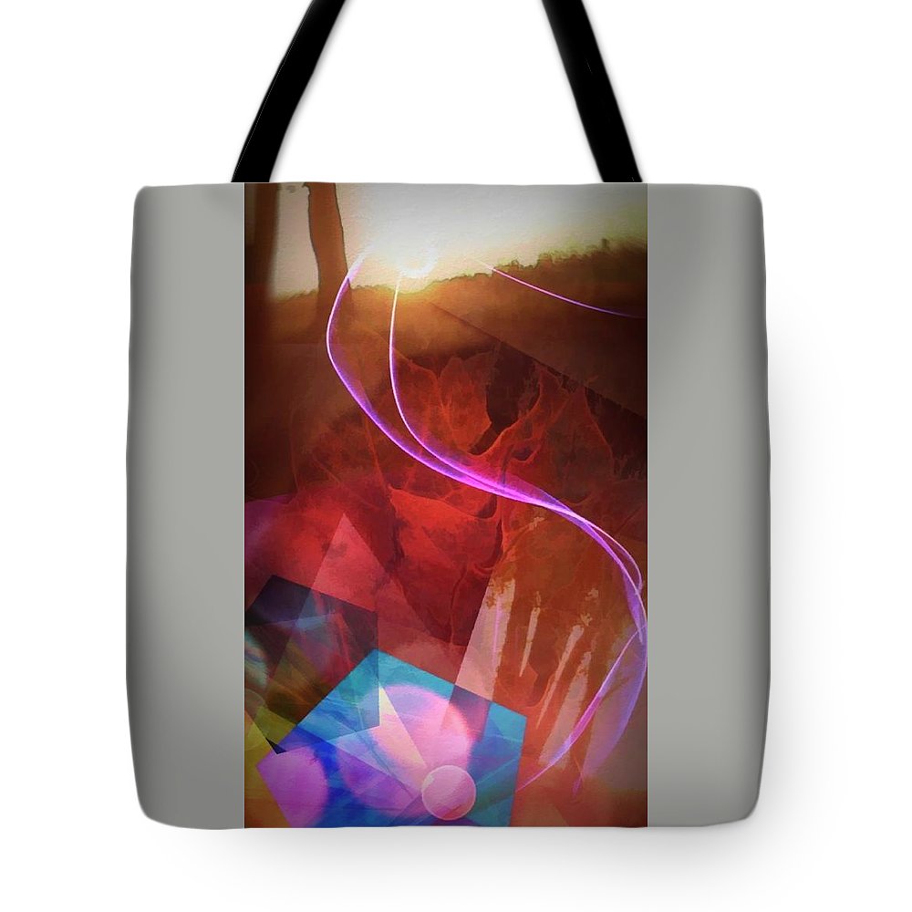 Leaf In A Sunlight Stream - Tote Bag