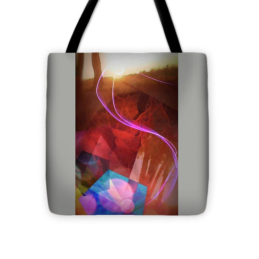 Leaf In A Sunlight Stream - Tote Bag