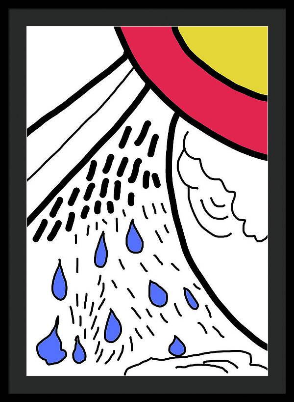 Let It Rain - Framed Print