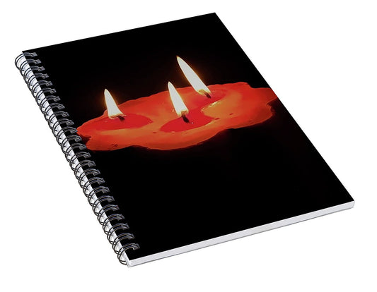 Light a Three Way Candle - Spiral Notebook