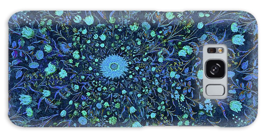 Light Blue Medieval Flowers - Phone Case