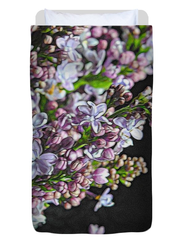Light Lavender Lilacs - Duvet Cover