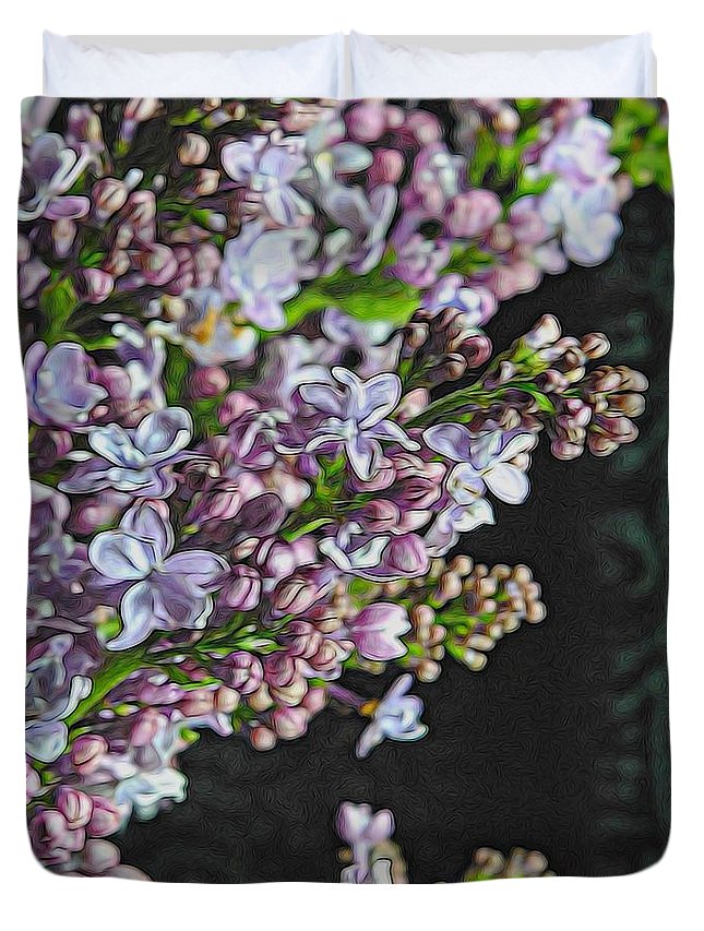 Light Lavender Lilacs - Duvet Cover