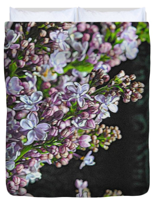 Light Lavender Lilacs - Duvet Cover