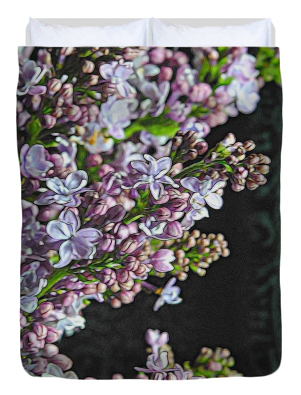 Light Lavender Lilacs - Duvet Cover