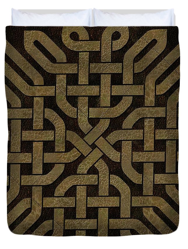 Light Leather Celtic Knot - Duvet Cover