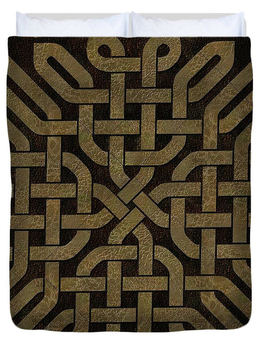 Light Leather Celtic Knot - Duvet Cover