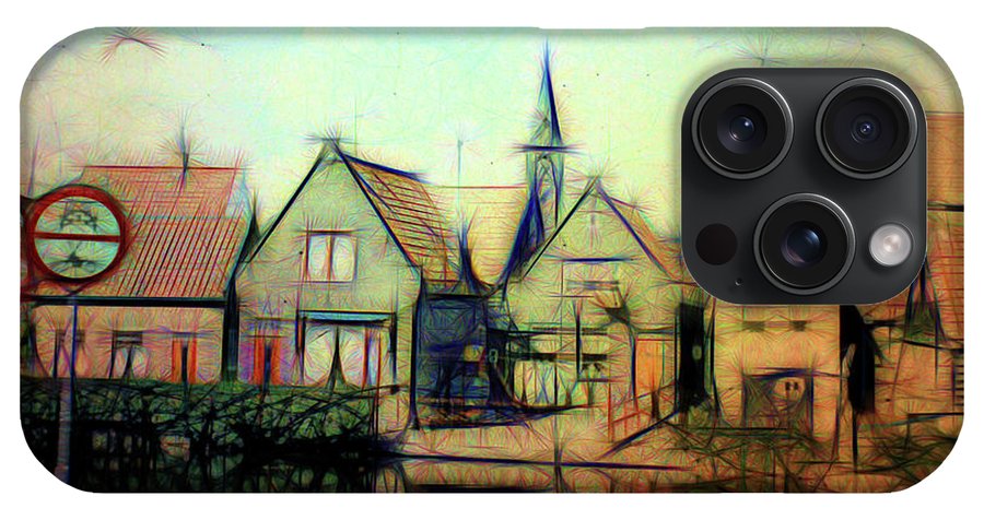 Light Look In A. Little Town - Phone Case