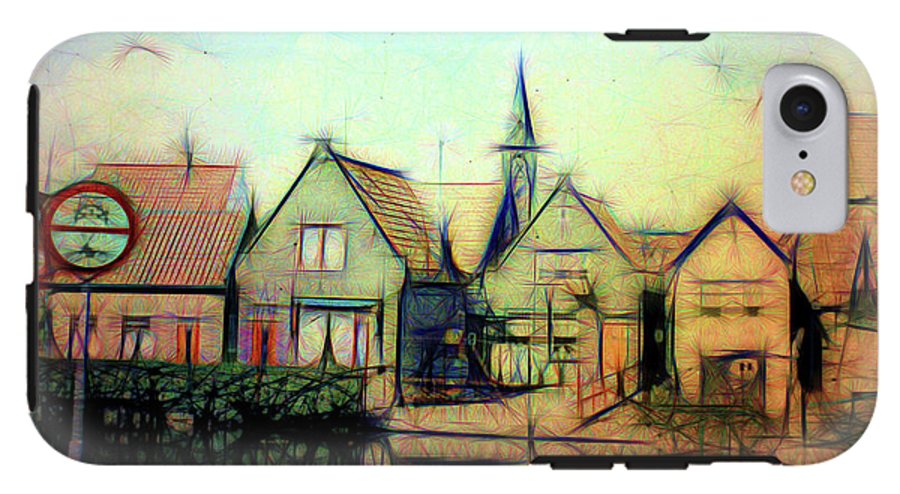 Light Look In A. Little Town - Phone Case
