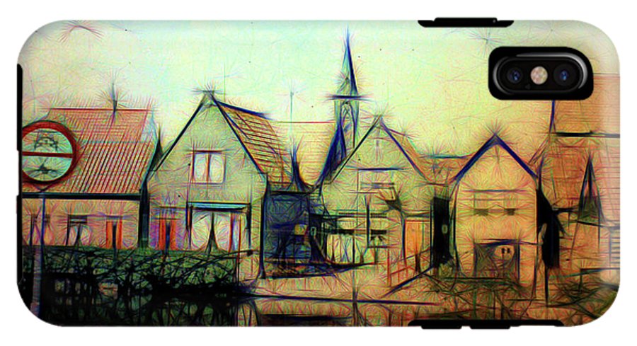 Light Look In A. Little Town - Phone Case