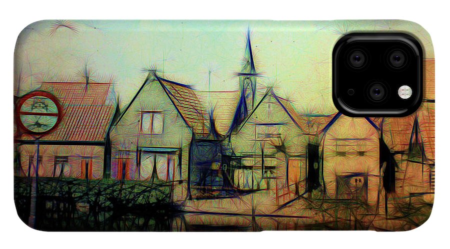 Light Look In A. Little Town - Phone Case