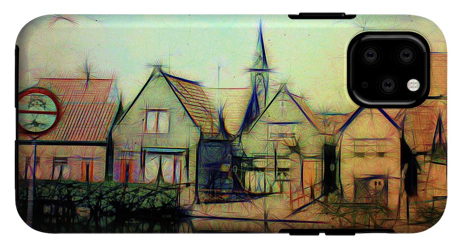 Light Look In A. Little Town - Phone Case