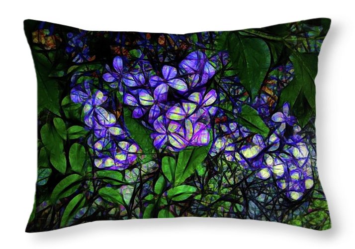 Lilac Abstract - Throw Pillow