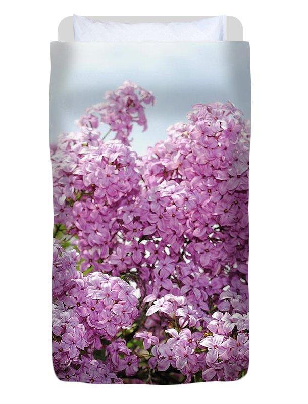 Lilacs With Sky - Duvet Cover