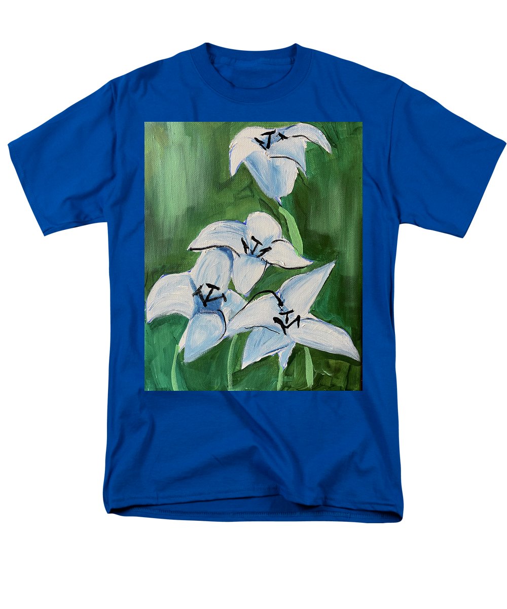 Lilies In Blue - Men's T-Shirt (Regular Fit)