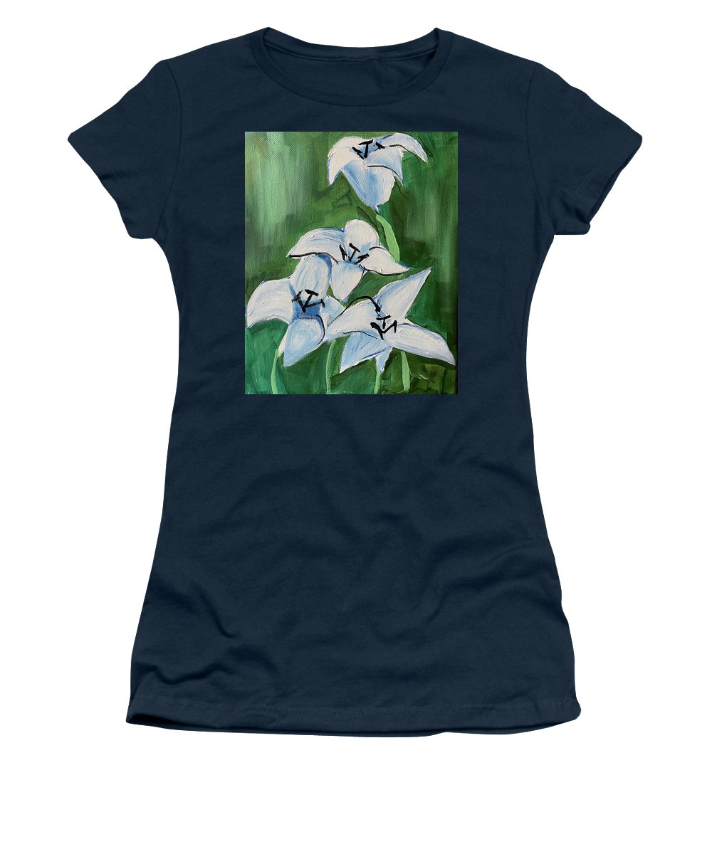 Lilies In Blue - Women's T-Shirt