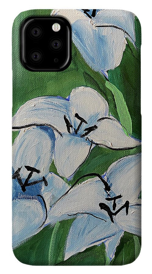 Lilies In Blue - Phone Case