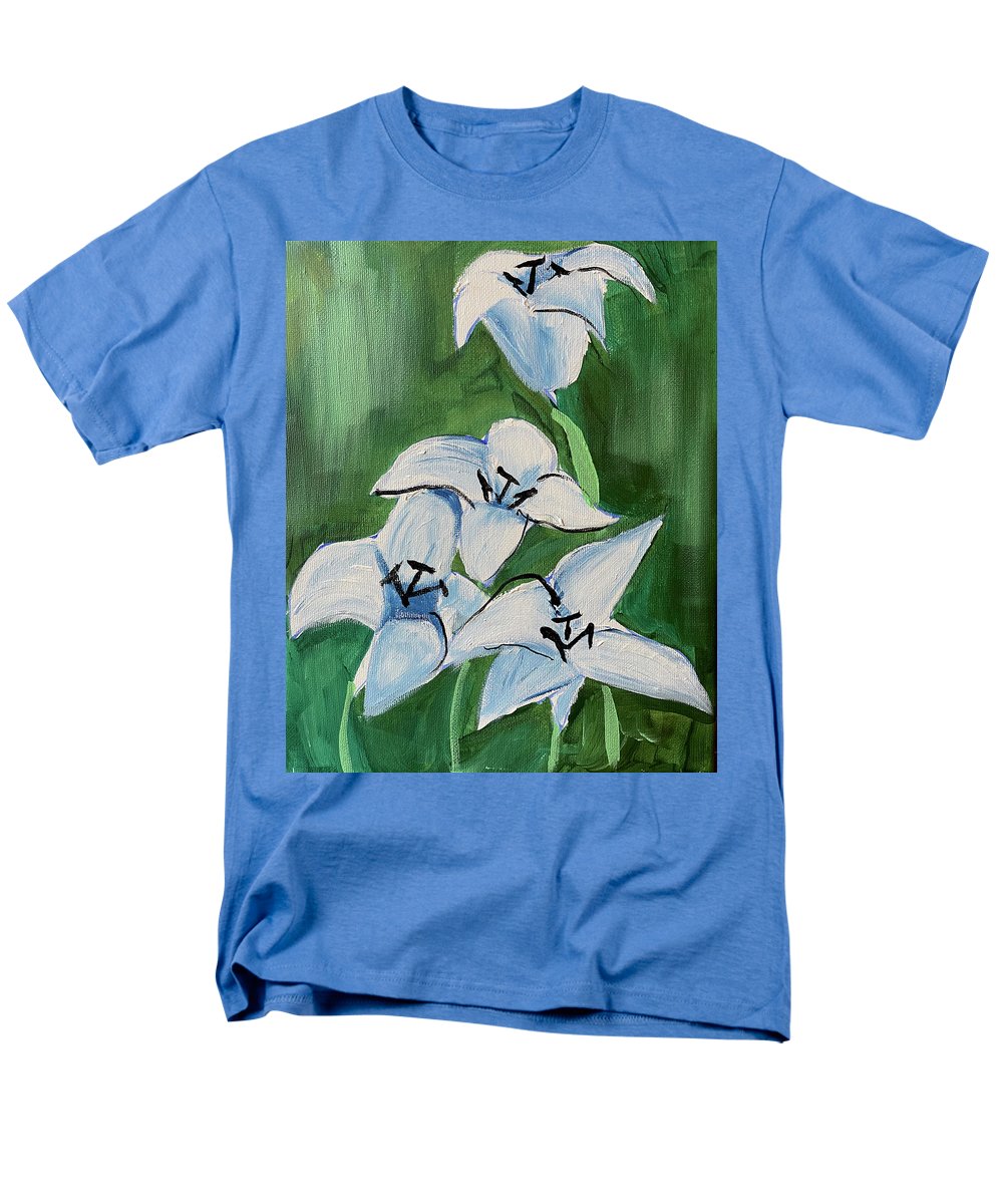 Lilies In Blue - Men's T-Shirt (Regular Fit)