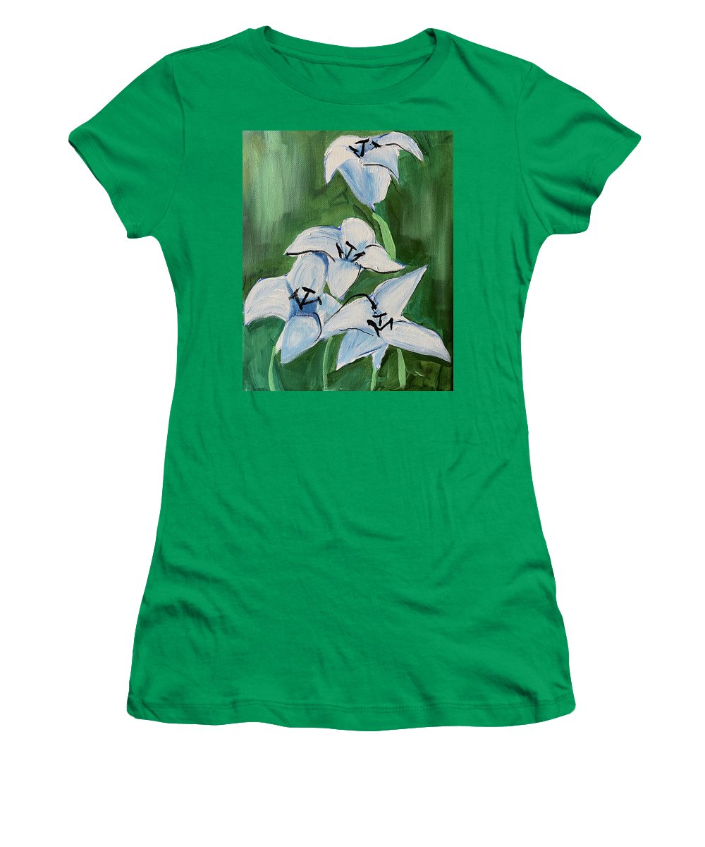 Lilies In Blue - Women's T-Shirt