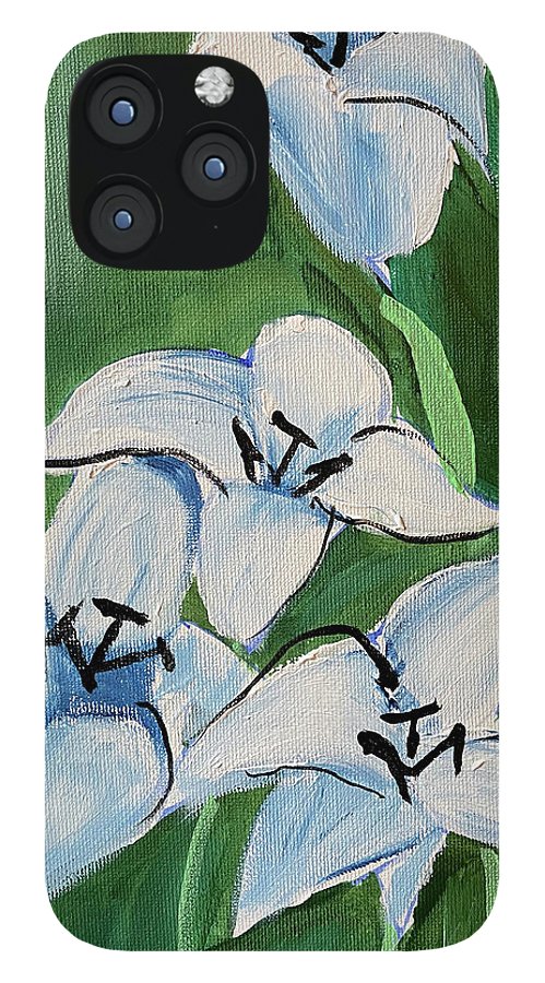 Lilies In Blue - Phone Case
