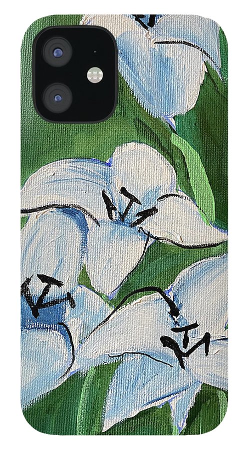 Lilies In Blue - Phone Case