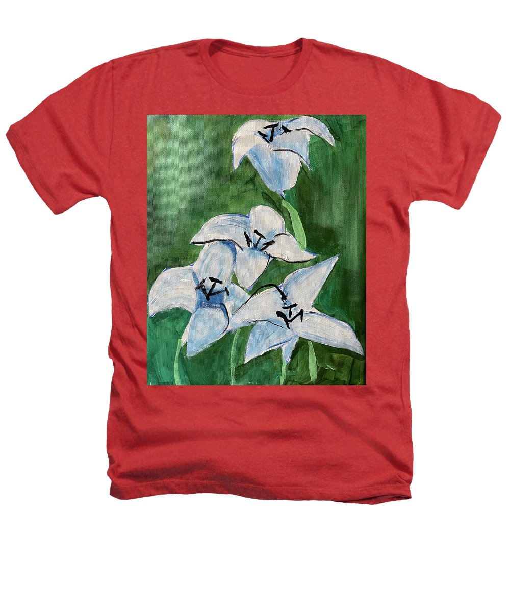 Lilies In Blue - Heathers T-Shirt