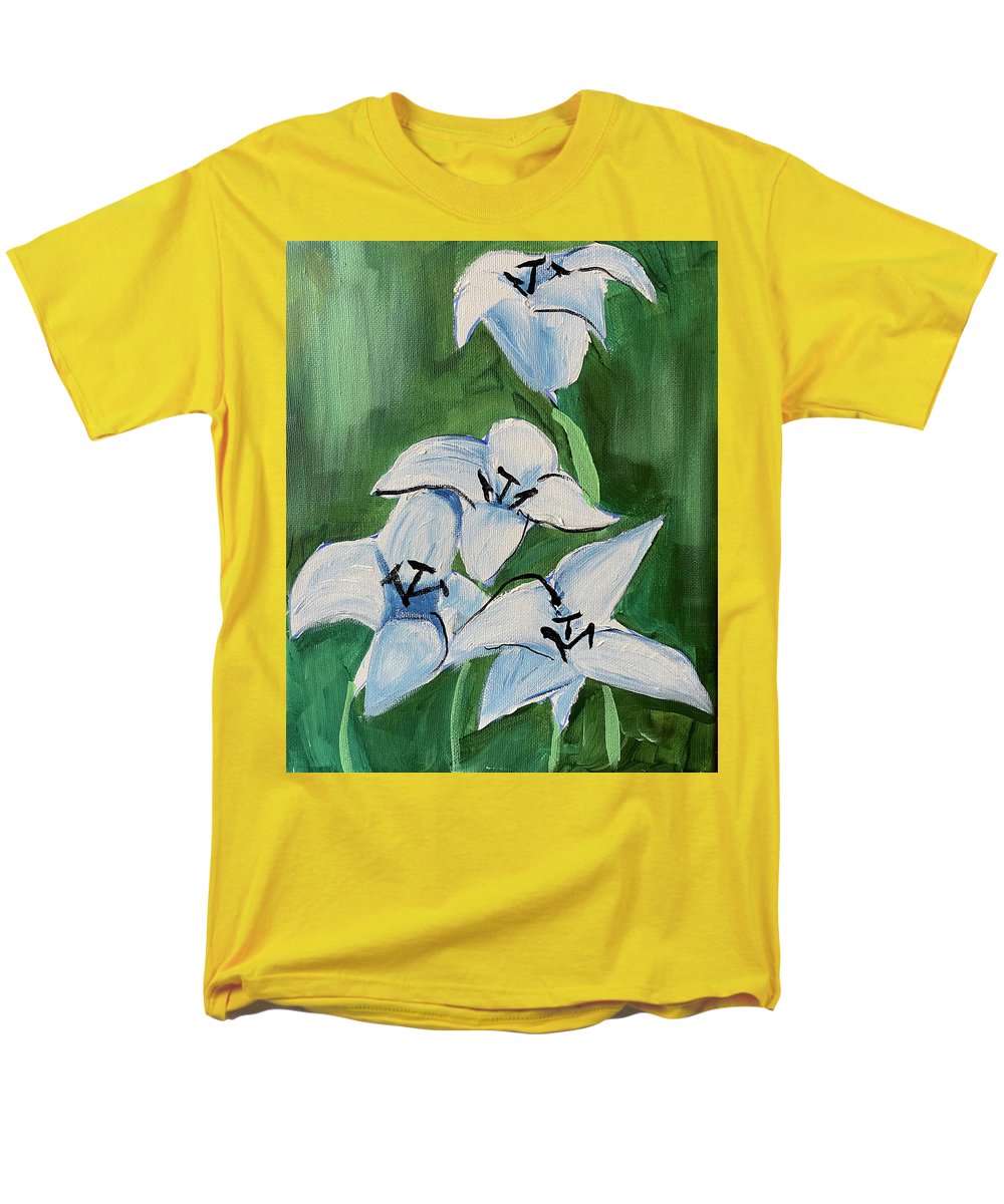 Lilies In Blue - Men's T-Shirt (Regular Fit)