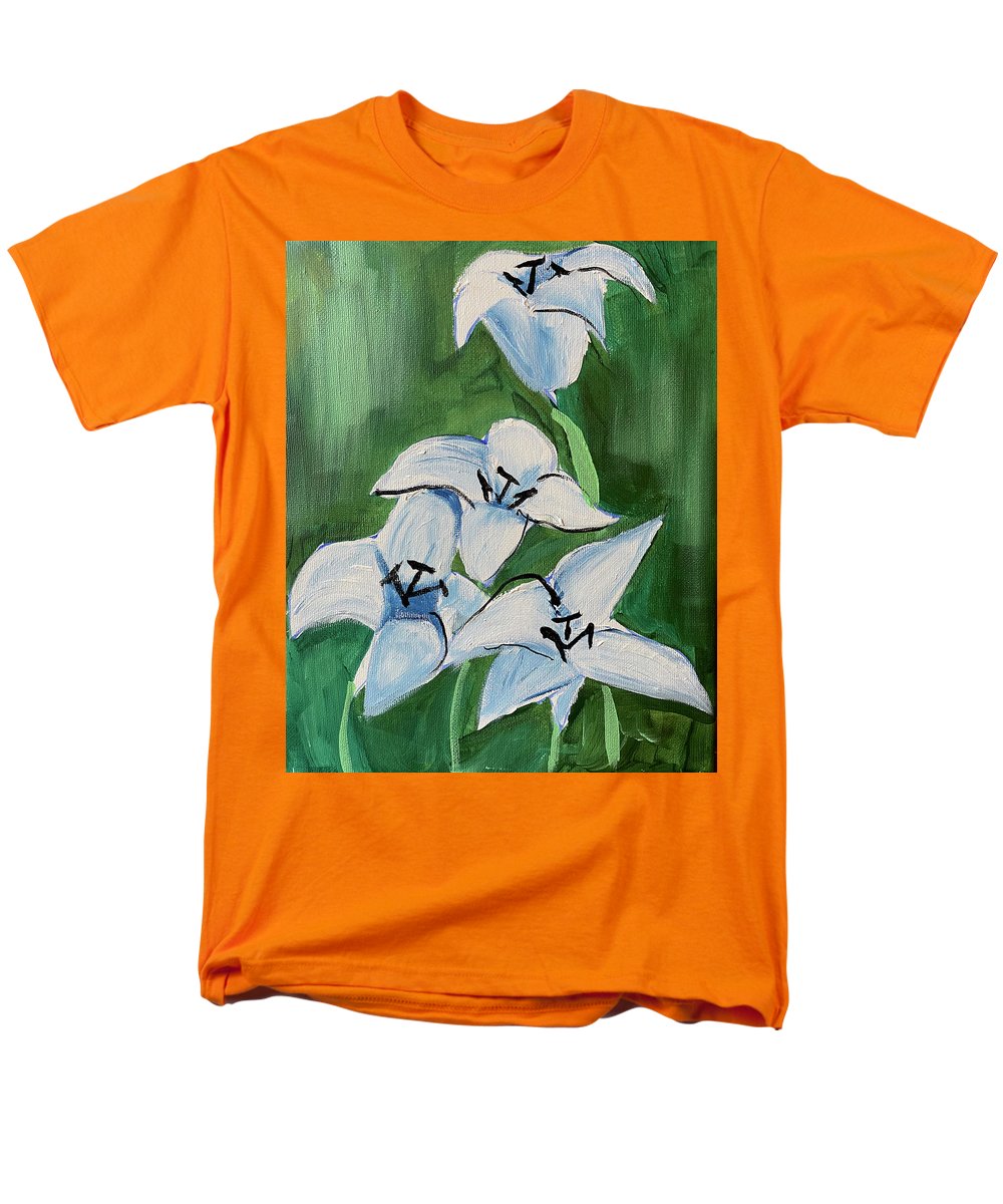 Lilies In Blue - Men's T-Shirt (Regular Fit)