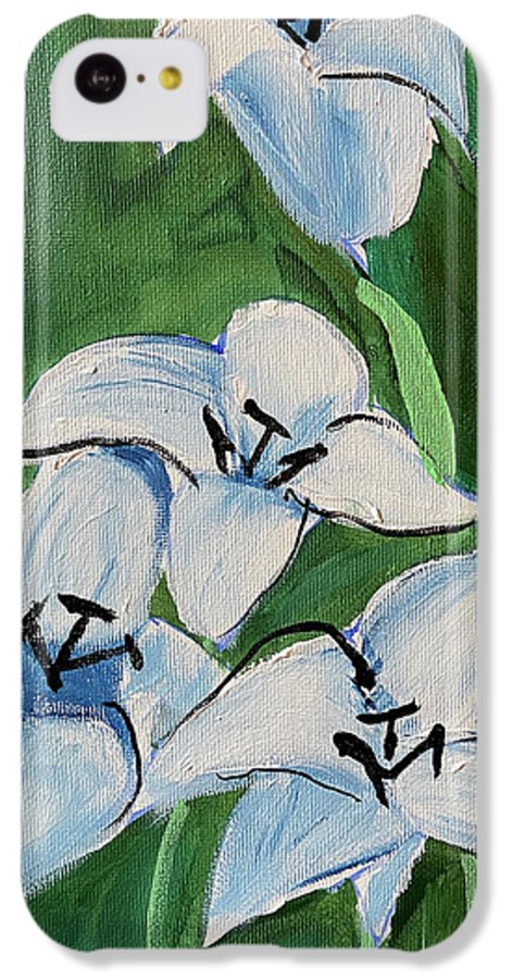 Lilies In Blue - Phone Case