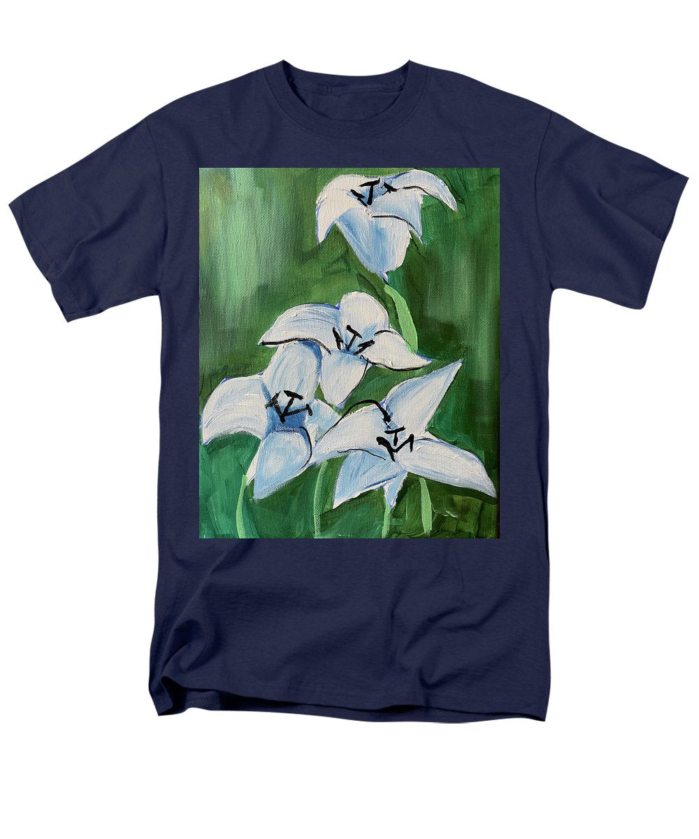 Lilies In Blue - Men's T-Shirt (Regular Fit)