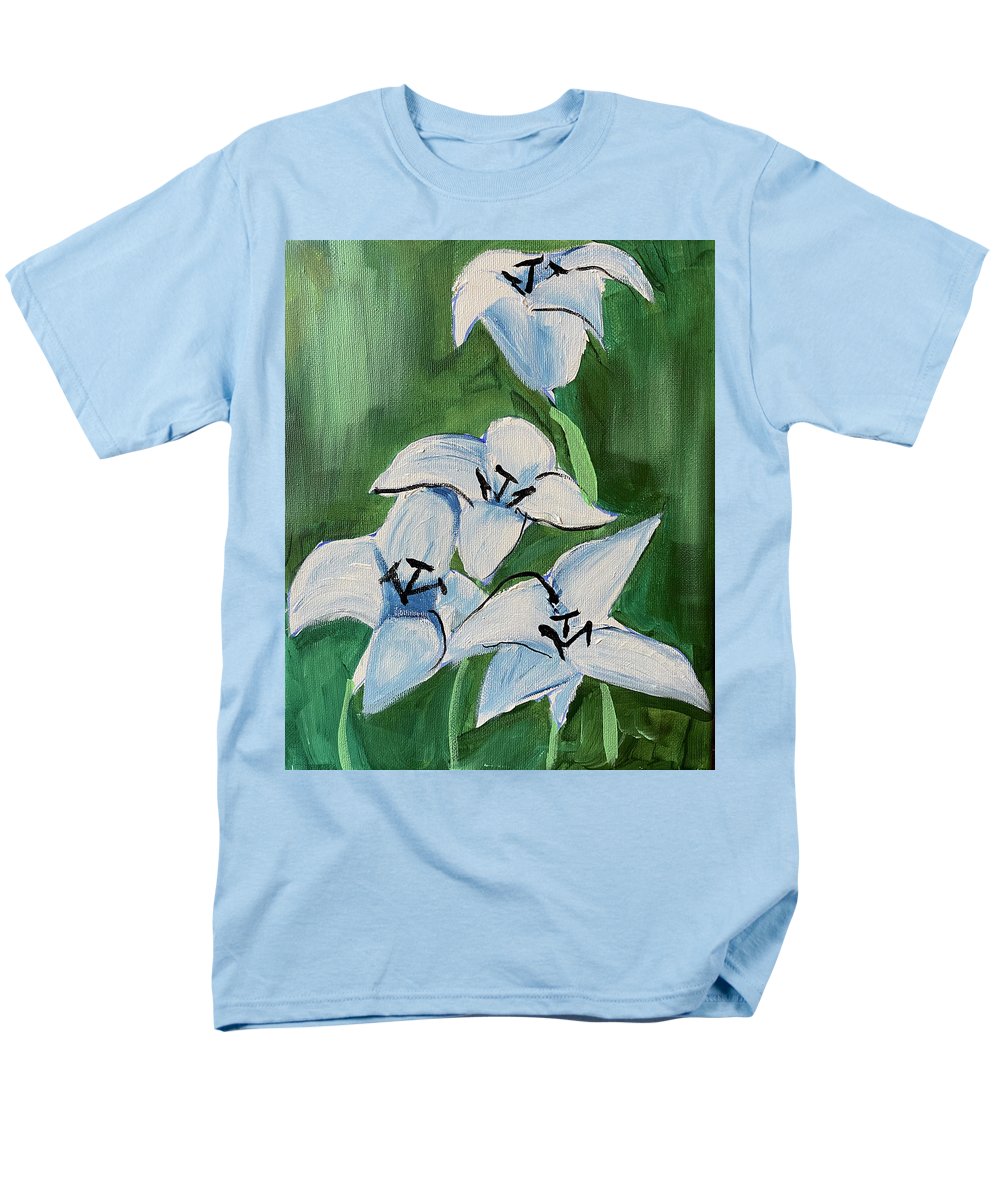 Lilies In Blue - Men's T-Shirt (Regular Fit)