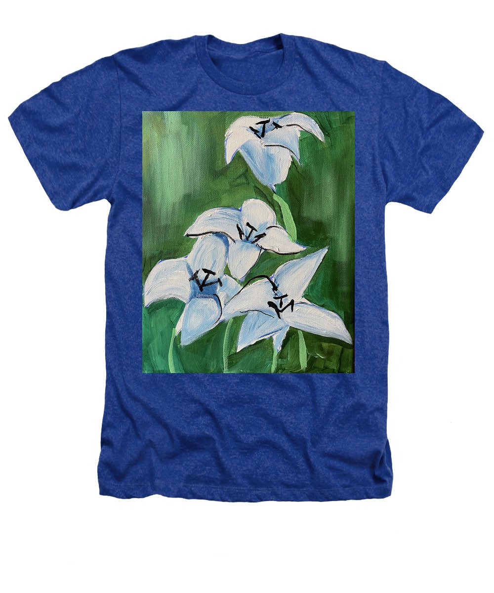 Lilies In Blue - Heathers T-Shirt