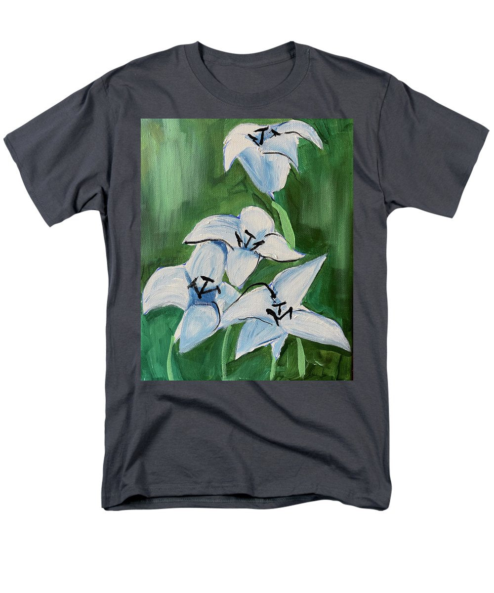Lilies In Blue - Men's T-Shirt (Regular Fit)
