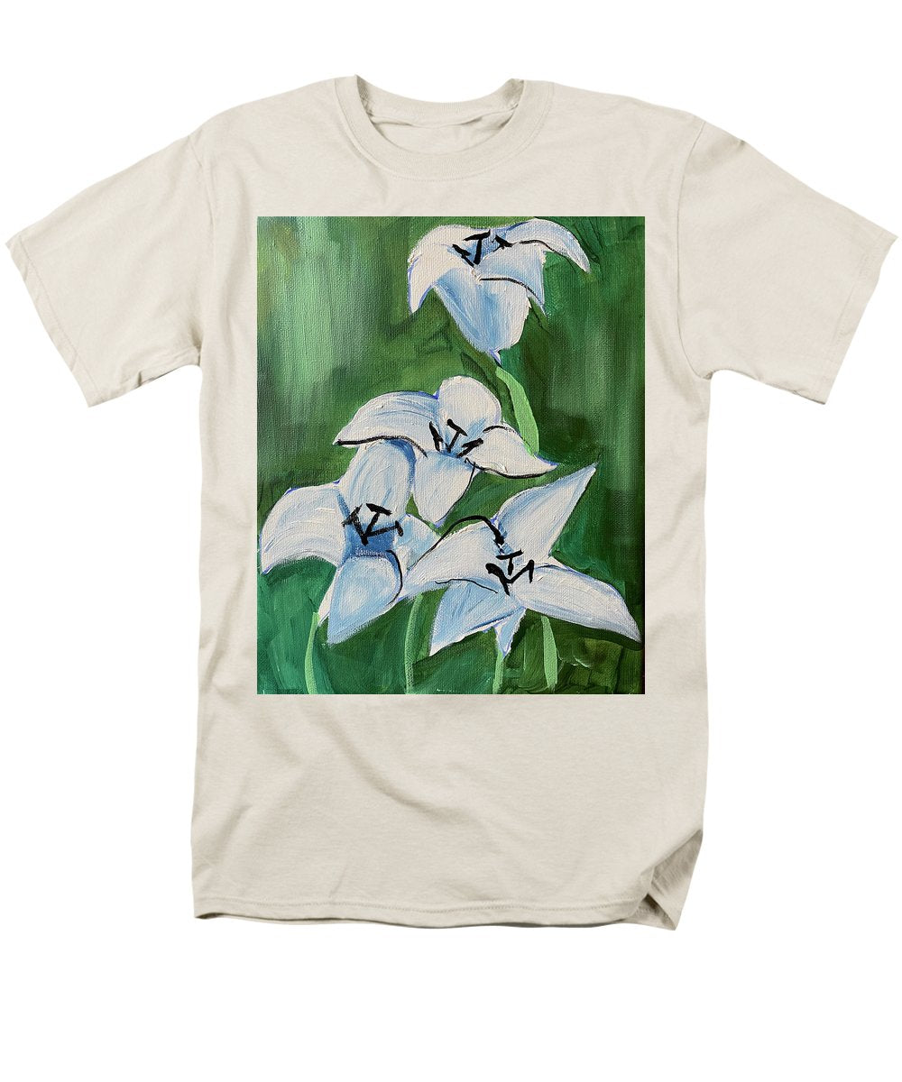 Lilies In Blue - Men's T-Shirt (Regular Fit)
