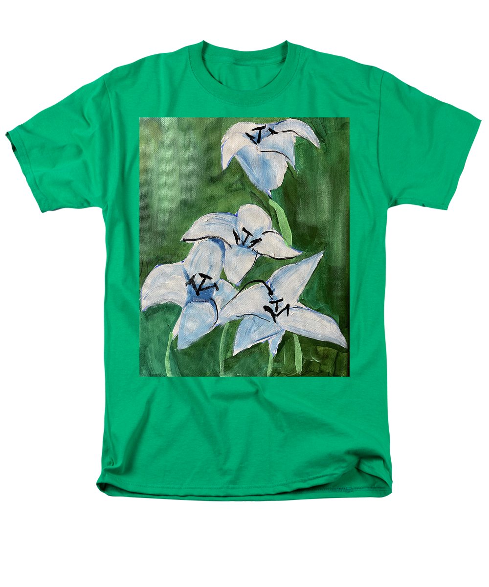 Lilies In Blue - Men's T-Shirt (Regular Fit)
