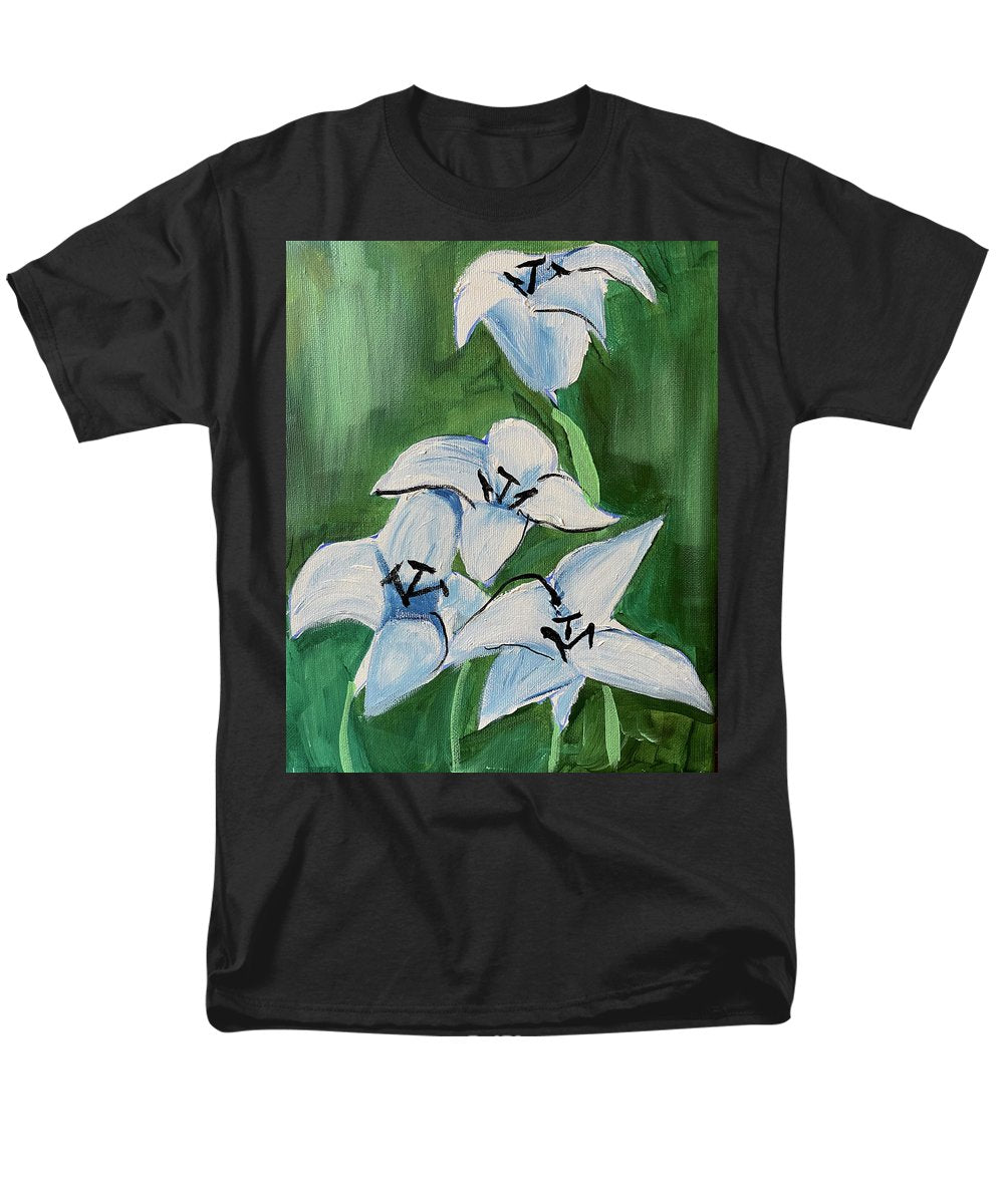 Lilies In Blue - Men's T-Shirt (Regular Fit)