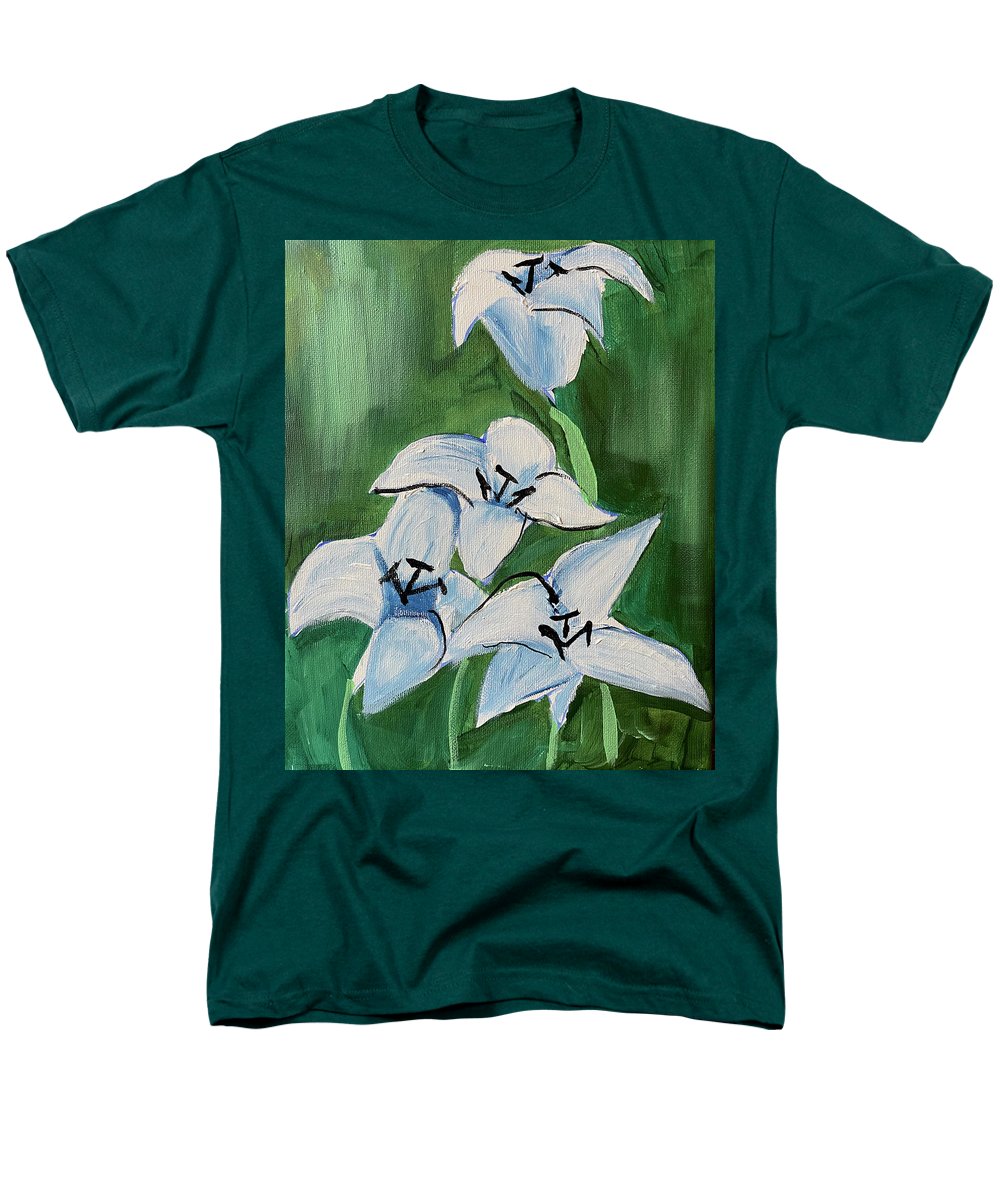 Lilies In Blue - Men's T-Shirt (Regular Fit)