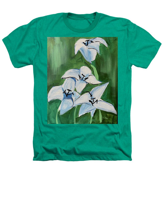 Lilies In Blue - Heathers T-Shirt