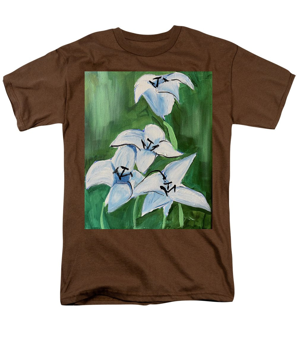 Lilies In Blue - Men's T-Shirt (Regular Fit)