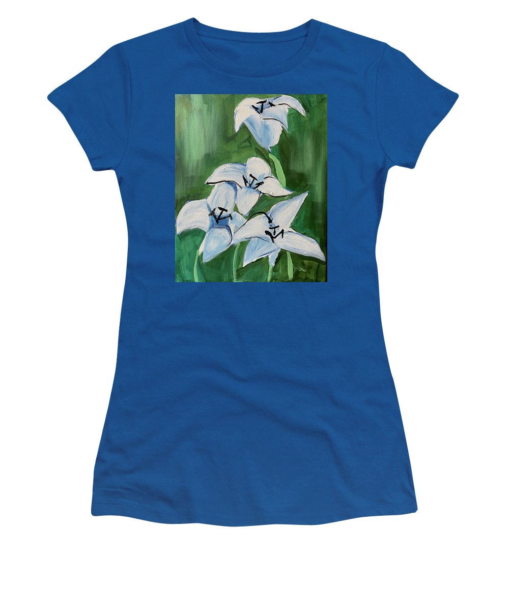 Lilies In Blue - Women's T-Shirt