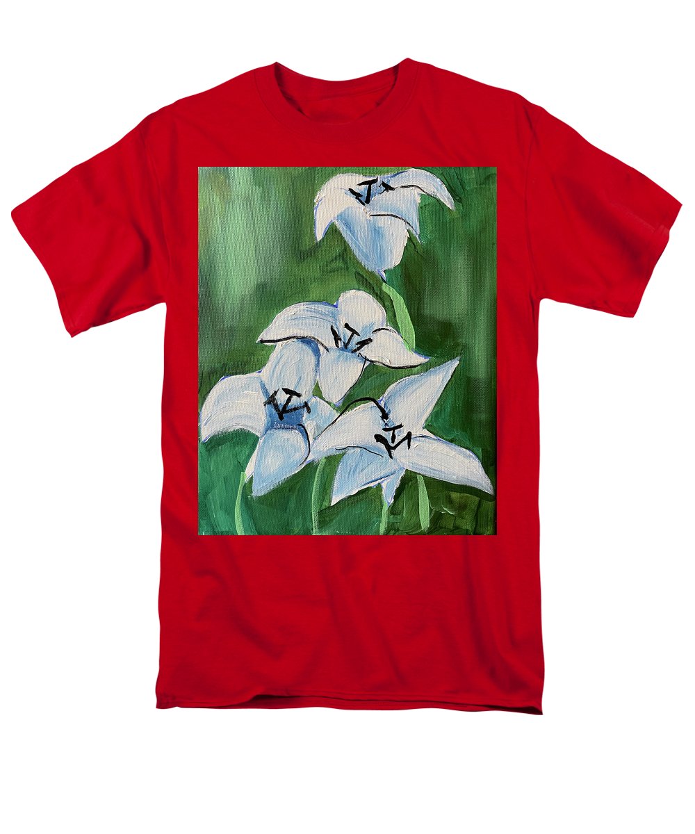 Lilies In Blue - Men's T-Shirt (Regular Fit)