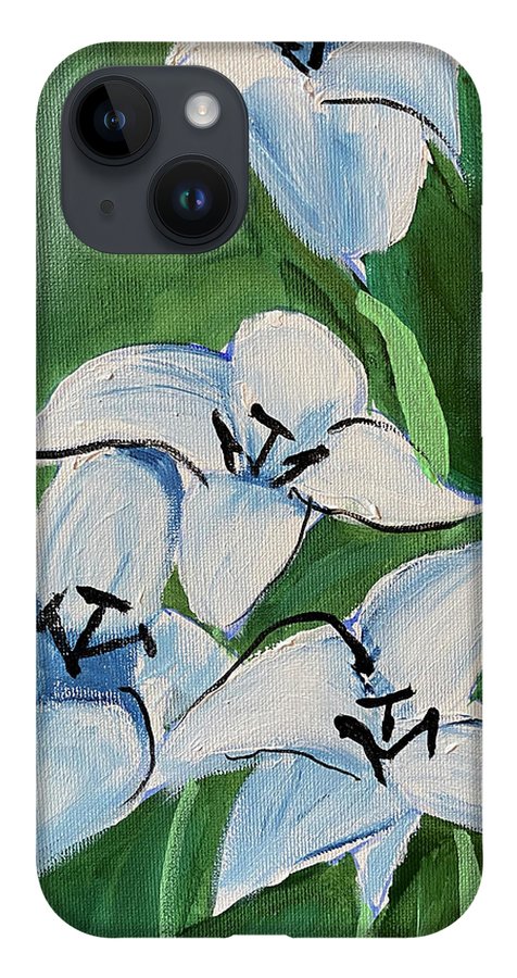 Lilies In Blue - Phone Case
