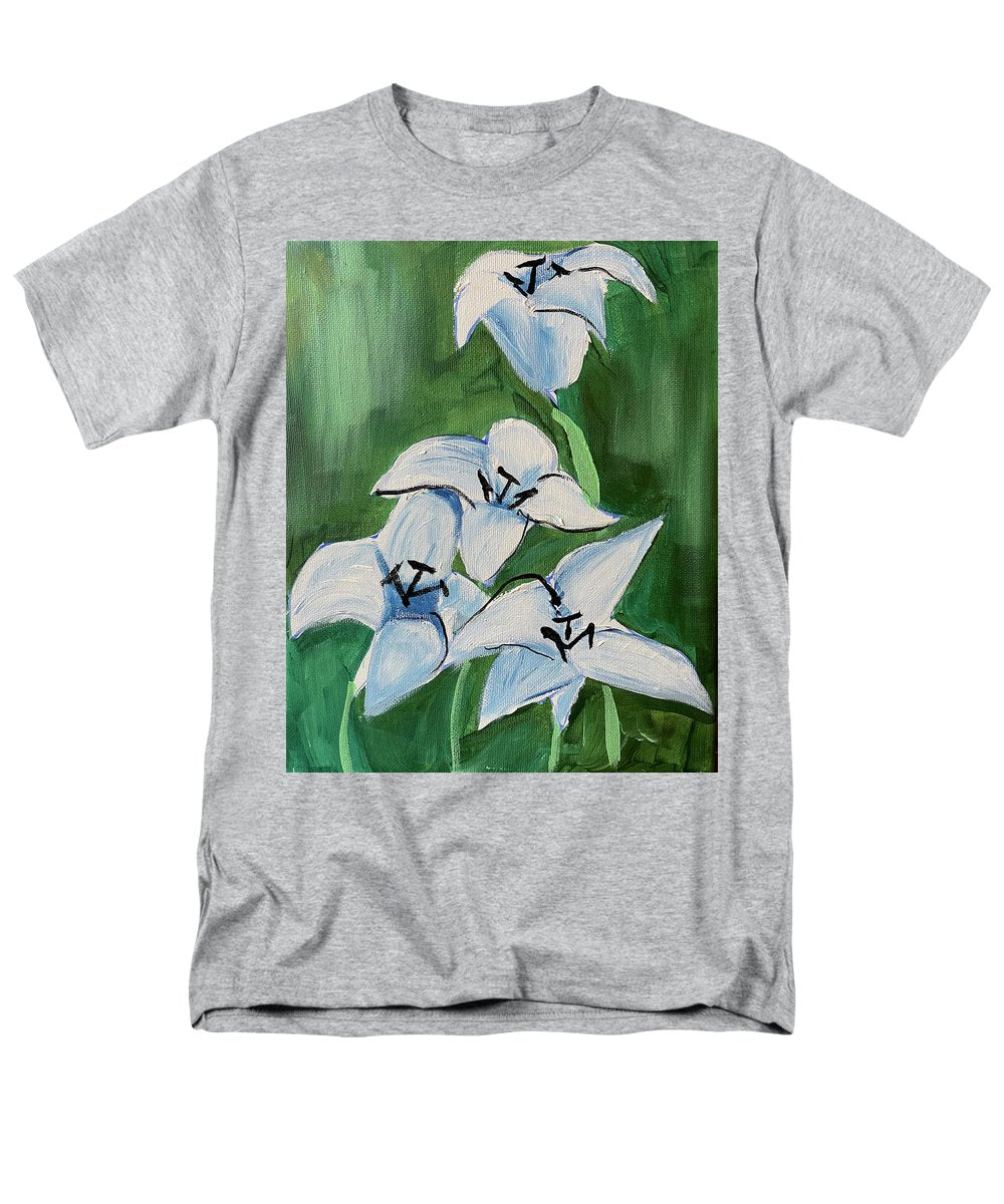 Lilies In Blue - Men's T-Shirt (Regular Fit)