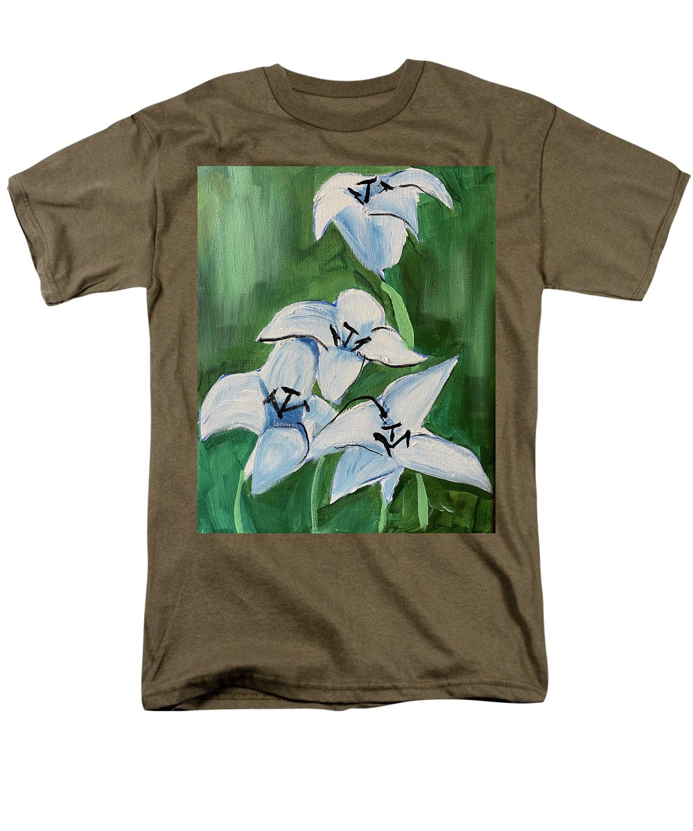 Lilies In Blue - Men's T-Shirt (Regular Fit)