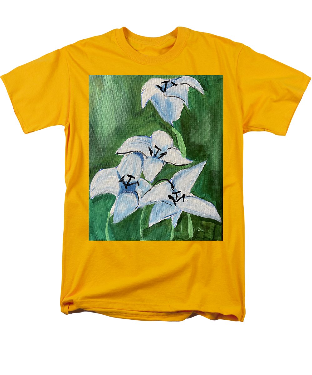 Lilies In Blue - Men's T-Shirt (Regular Fit)